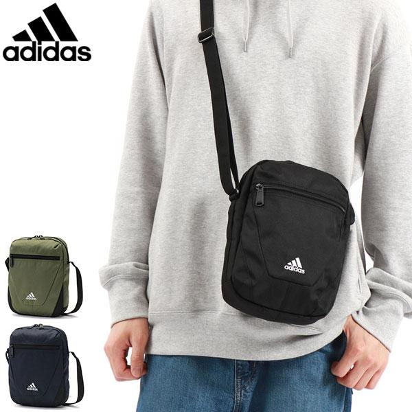 最大22%★8/6限定 アディダス ショルダーバッグ adidas タテ型ショルダーバッグ ミニショルダーバッグ 小さめ 軽量 縦型 2層 3L  メンズ レディース 63602
