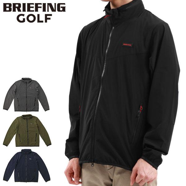 BRIEFING ブラック ウインドブレーカー ジップアップジャケット BRIEFING ブラック ウインドブレーカー ジップアップジャケット