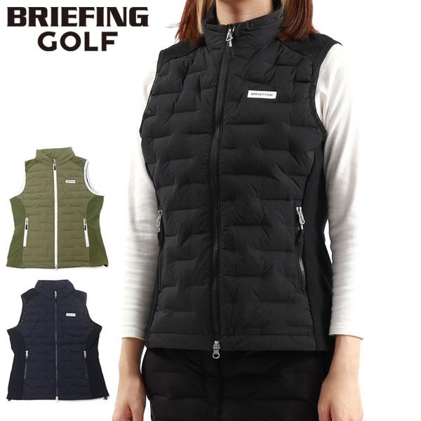 セール20%OFF 日本正規品 ブリーフィング ゴルフ ウェア ベスト レディース BRIEFING GOLF 秋 冬 ダウンベスト 軽量 WOMES  HYBRID DOWN VEST BRG233W41