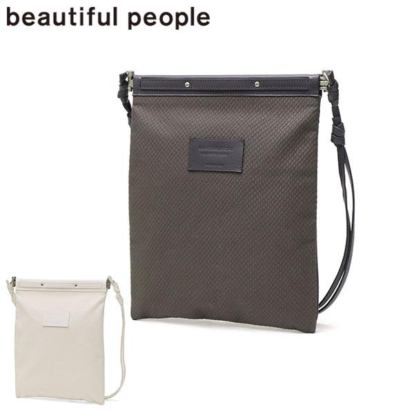 セール50%OFF ビューティフルピープル ショルダーバッグ レディース 斜めがけバッグ ブランド beautiful people 軽量 小さめ B5 日本製 1525611999