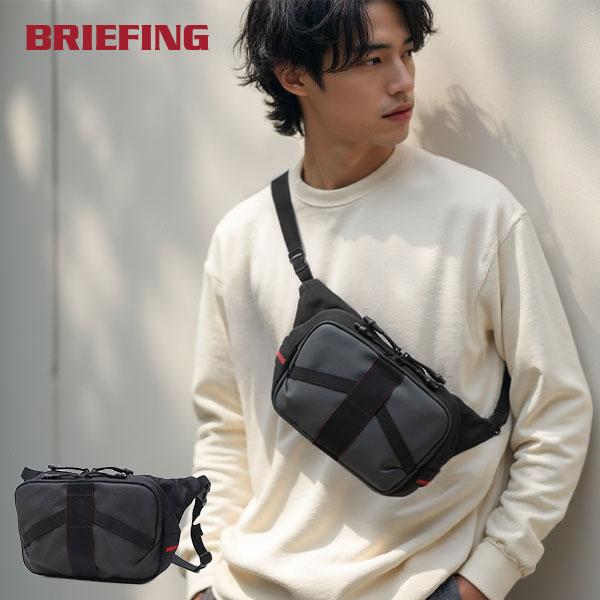 極美品 BRIEFING ブリーフィング ショルダーロゴ クルーネック　L 極美品 BRIEFING ブリーフィング ショルダーロゴ クルーネック L