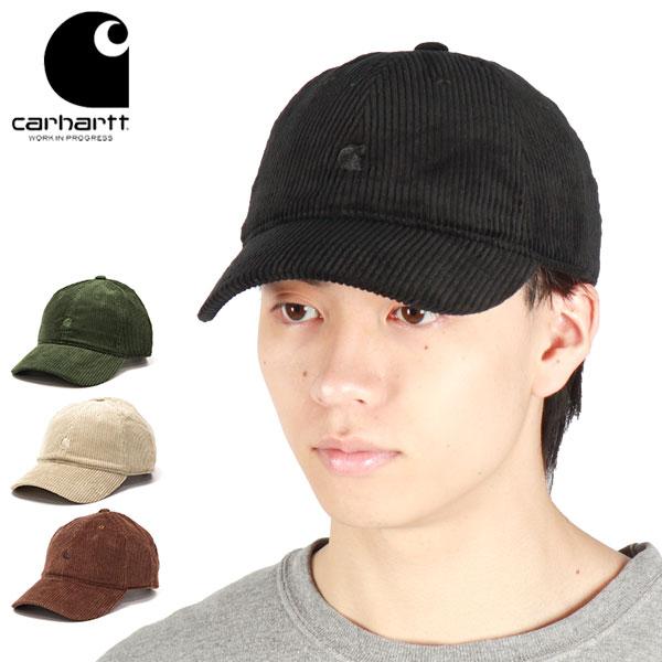 Carhartt 後付け フード ネイビー 帽子 carhartt/カーハート キャップ ストラップバック ワンポイント 刺繍
