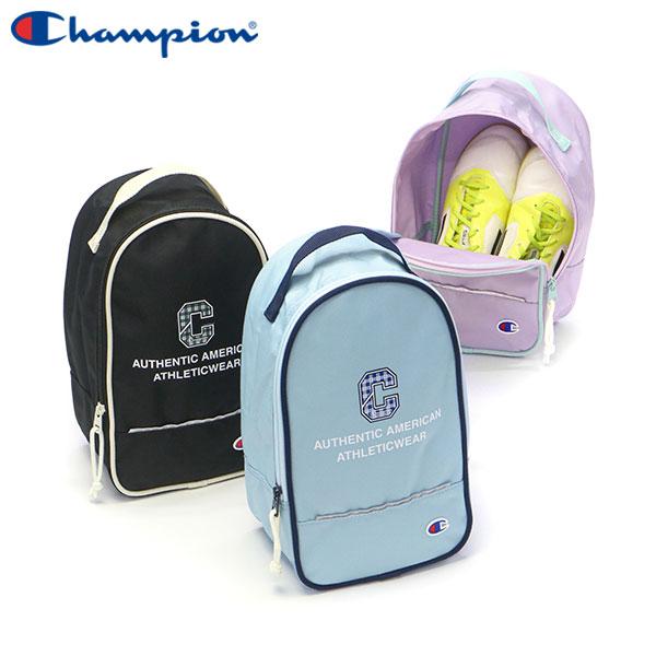 成長しても長く使える キッズ用シューズバッグ カジュアルシーンで人気な「Champion」の、お子様の通園・通学にオススメのシューズケース。ゆったりとしたサイズ感で、小学校高学年以上の靴も収納可能。 カラー展開： ブラック (01)、サック...