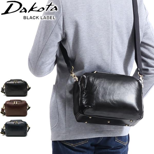 Dakota　BLACK　LABEL　ショルダーバッグ　レザー　黒　2way Dakota BLACK LABEL 最大51%☆8/18まで ダコタブラックレーベル