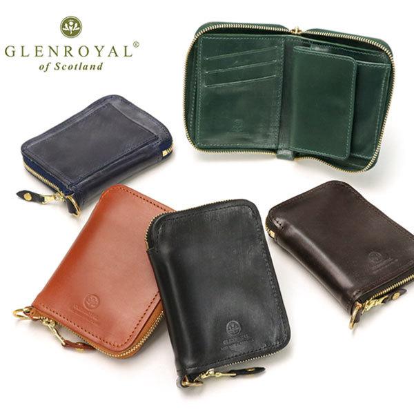 3カ月保証 グレンロイヤル 財布 GLENROYAL ジップアラウンドスモール