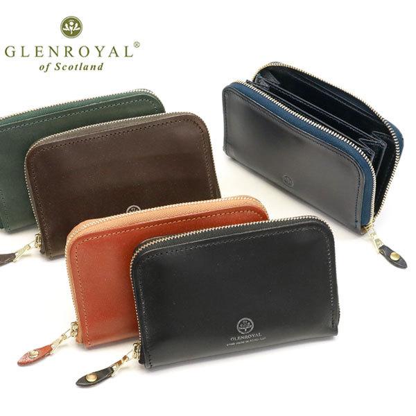 最大36%★3/22限定 3カ月保証 グレンロイヤル 財布 GLENROYAL ZIP AROUND CASE 二つ折り財布 ミニ財布 本革  ラウンドファスナー メンズ レディース 03-5997