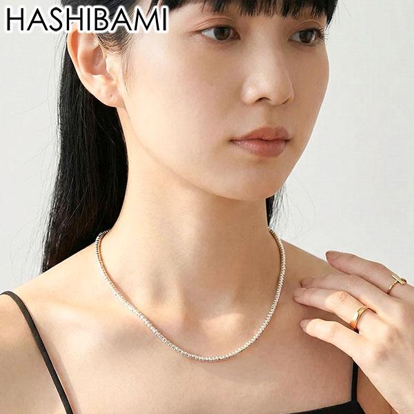 最大42%★2/20限定 ハシバミ ネックレス レディース チェーン HASHIBAMI 天然石 ヘマタイト ワンタッチ マグネット ドーナツ(小) シルバー 52cm HB2100241