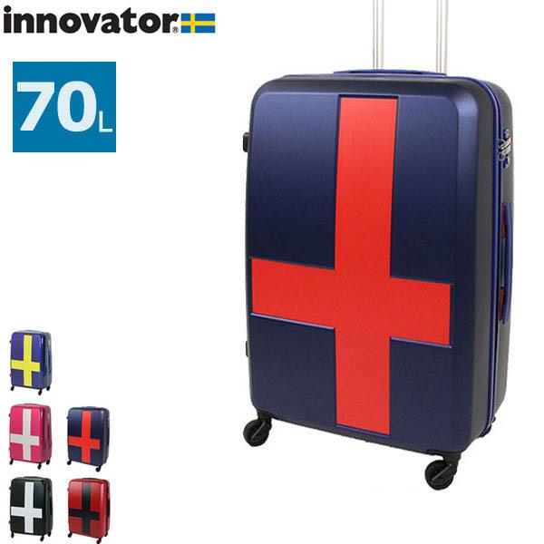 倍倍＋10％★5/21・22限定 セール20%OFF イノベーター スーツケース innovator 中型 軽量 70L 4輪 TSA ファスナー キャリーケース INV63T