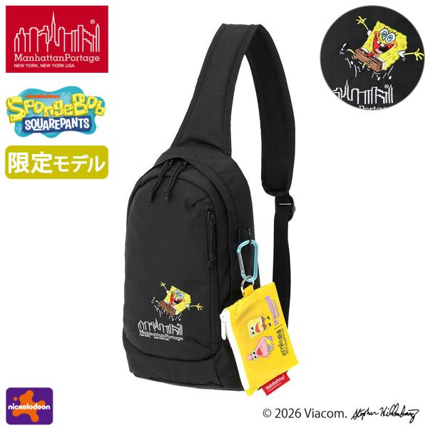 最大50%★9/17限定 日本正規品 マンハッタンポーテージ ボディバッグ メンズ レディース Manhattan Portage ブランド 撥水 限定モデル SPONGE BOB MP1927SB