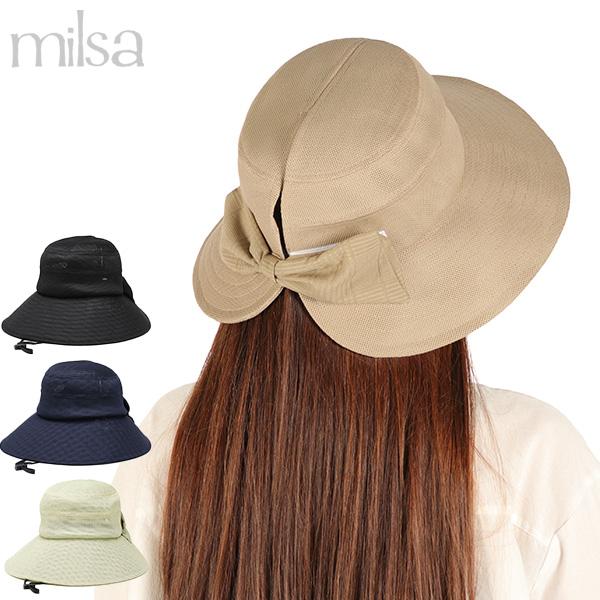 milsa（ミルサ） セール20%OFF ハット 帽子 レディース UVカット つば
