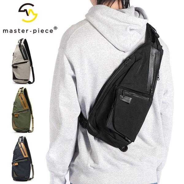 美品　マスターピースmaster-piece ボディバッグ 黒 日本製 master-piece（マスターピース） ウエストバッグ ボディバッグ
