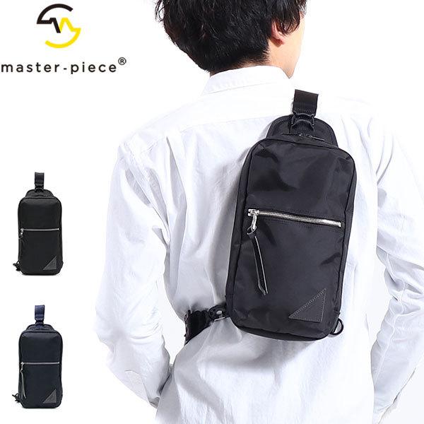 美品✨マスターピース スリングバッグ ボディバッグ レザー ブラック メンズ L master-piece（マスターピース） 正規取扱店 ボディバッグ バッグ