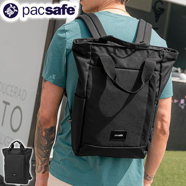 最大50%★9/17限定 パックセーフ トートバッグ メンズ レディース 軽量 大きめ 通勤 通学 A4 pacsafe ブランド リュック 撥水 2WAY B4 16inch 15L GO