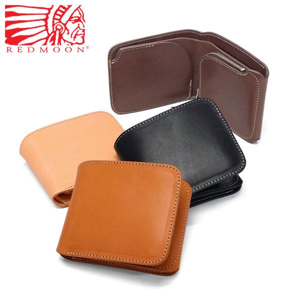 レッドムーン ブラウンレザー二つ折り財布 レッドムーン REDMOON レッドムーン 二つ折り財布 REDMOON 財布 SHORT