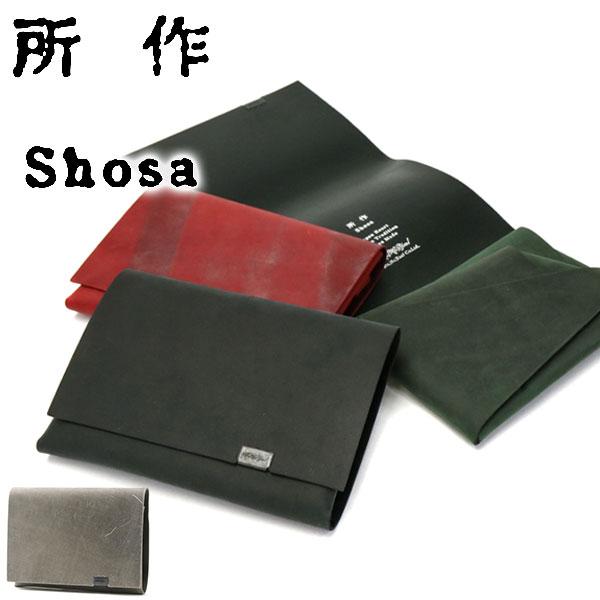 最大26%☆8/3迄 所作 三つ折り財布 SHOSA ショサ 財布 ショート