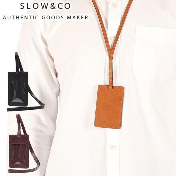 SLOW 最大51%☆1/11限定 IDケース 本革 縦 首掛け スロウ 革 レザー