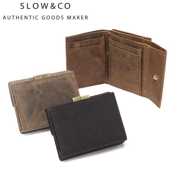 SLOW 最大51%☆1/11限定 三つ折り財布 メンズ レディース ブランド