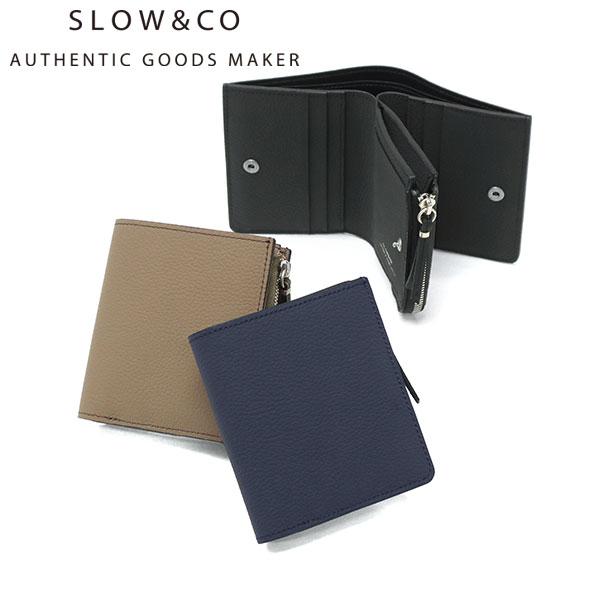 SLOW 二つ折り財布　日本製 SLOW 最大51%☆12/29迄 二つ折り財布 本革 ブランド スロウ 財布 二