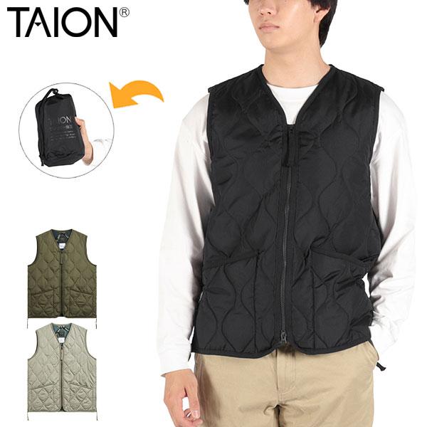 TAION（タイオン） 最大44%☆3/1迄 ダウンベスト 軽量 防寒 洗える