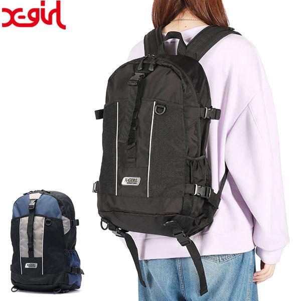 X-girl セール20%OFF リュック レディース 大容量 通学 通勤 黒 X-girl セール20%OFF リュック レディース 大容量 通学 通勤 黒