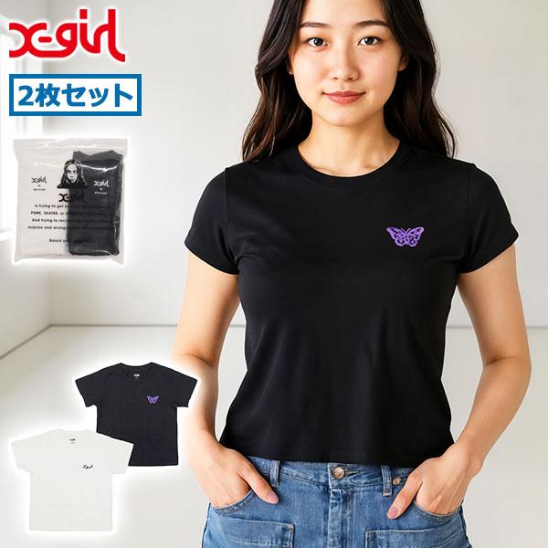 X-girl（エックスガール） 最大51%☆6/27〜 Tシャツ レディース 半袖