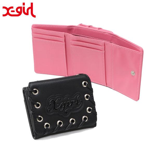 X-girl（エックスガール） 最大44%☆3/1迄 三つ折り財布 レディース