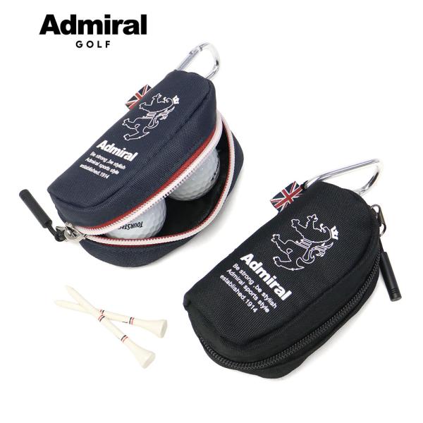 最大37%★8/27限定 アドミラルゴルフ ボールポーチ メンズ レディース Admiral GOLF ゴルフ おしゃれ かっこいい 2個 2個用 ゴルフ用品 ゴルフグッズ ADMG6AE4