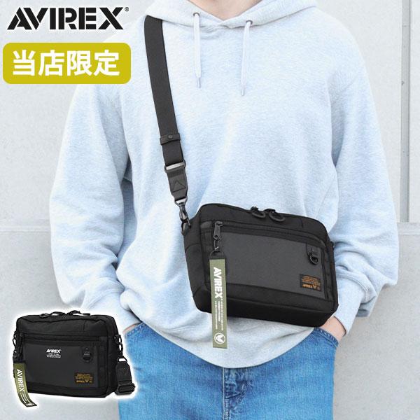 最大42%★2/17迄 当店限定モデル アヴィレックス ショルダーバッグ メンズ 斜めがけバッグ 大人 軽量 小さめ AVIREX A5 ミニショルダー AVX605G