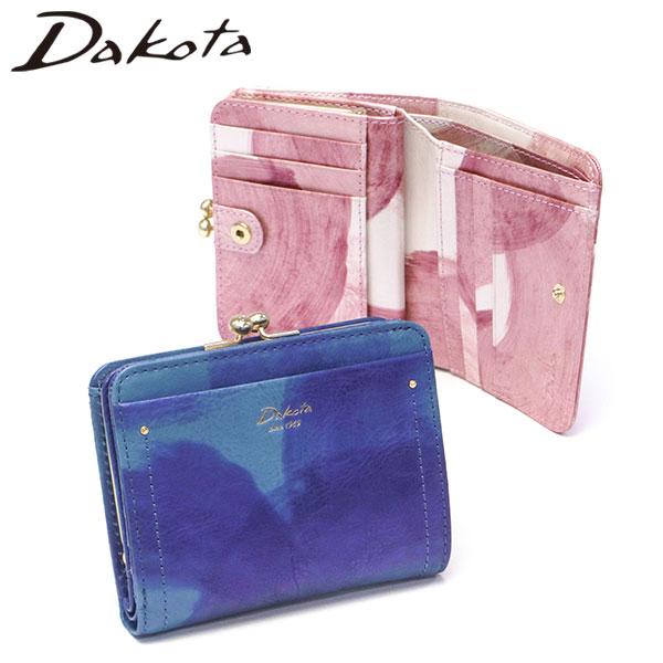 未使用　Dakota ダコタ ハーヴェスト 小銭入れ付き二つ折り財布 本革レザー Dakota 二つ折り財布 ダコタ 財布 レディース 使いやすい 牛革