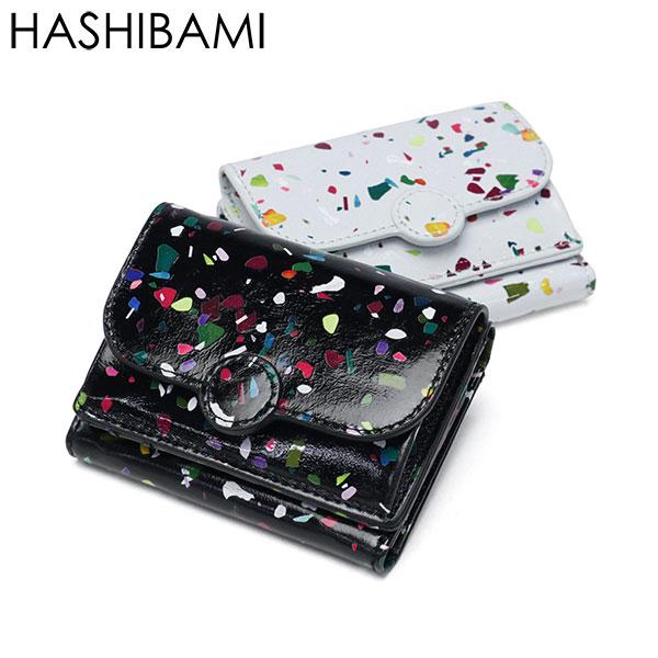 最大50%★9/17限定 ハシバミ 財布 レディース 三つ折り ミニ HASHIBAMI ウォレット 小さい 本革 シープレザー 軽い 小銭入れ付き グリント Ha-2504-106