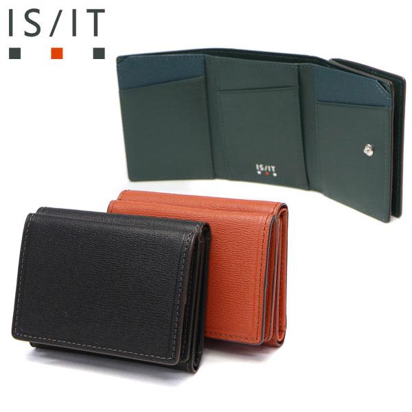 最大51%★9/15限定 IS/IT 財布 三つ折り財布 メンズ レディース コンパクト イズイット ブランド 軽量 本革 革 小さい ボックス型 カード ウエストII 982611
