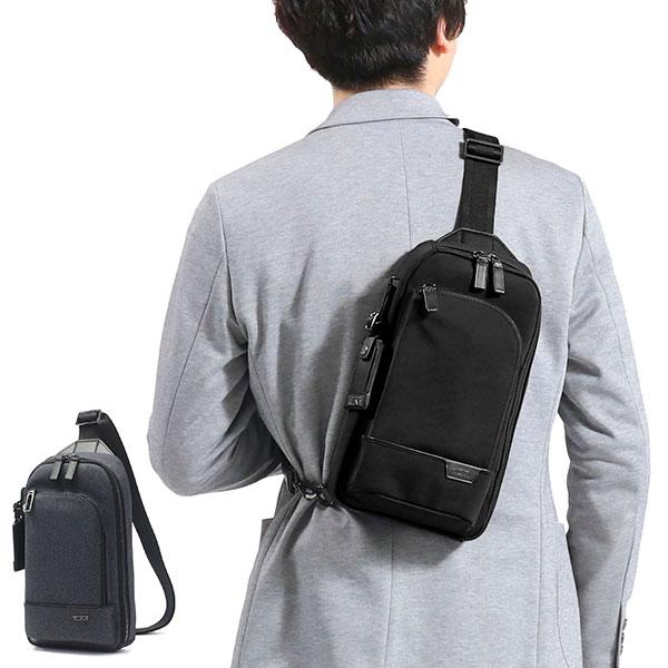 【美品】トゥミ　ブラック　2way リュック　ボディバッグ　スリング　レザー TUMI（トゥミ） 最大50%☆5/5限定 正規品5年保証 ボディバッグ メンズ