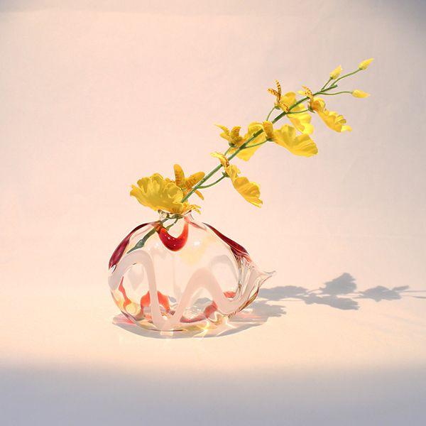 大阪ボロガラスの一輪挿し ガラスの創作花瓶 アーティストの花器 ガラス作家 椿野昭生 Buyee 日本代购平台 产品购物网站大全 Buyee一站式代购 Bot Online