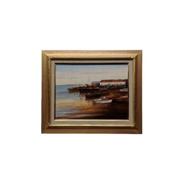絵画 油絵 F6サイズ（6号） 田中浩二 朝の港