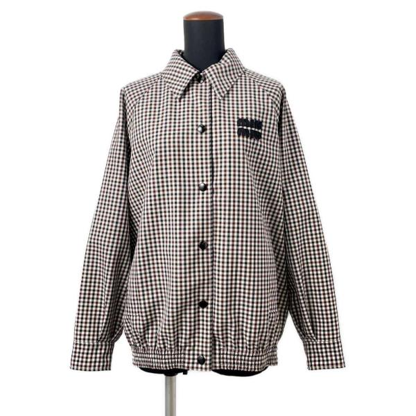 ミュウミュウ ジャケット ギンガムチェック ブルゾン レディースサイズ