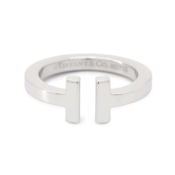 TIFFANY&Co. Tスクエア バングル K18WG ホワイトゴールド ティファニー リング Tスクエア K18WGホワイトゴールド リングサイズ約