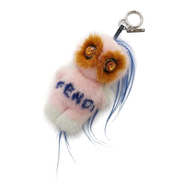 フェンディ バッグチャーム ピロちゃん ミンクファー ビジュー