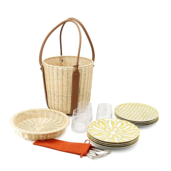 エルメス ピクニックセット ソレイユ ドゥ ゴールド/ジョーヌ ラタン