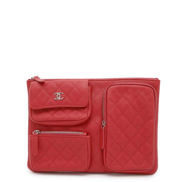 シャネル クラッチバッグ マトラッセ ココマーク マルチポケット シャネル クラッチバッグ マトラッセ ココマーク マルチポケット