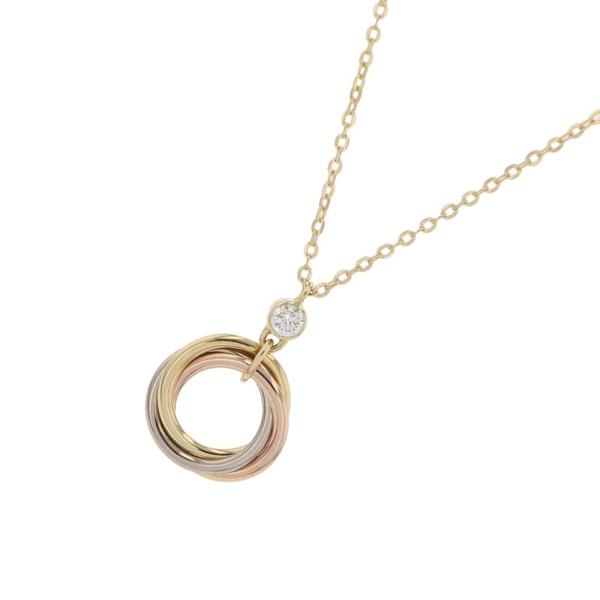 カルティエ　トリニティ　ネックレス　ペンダント　ブリリアントカット　ダイヤモンド Cartier トリニティ ネックレス ブリリアントカットダイヤモンド