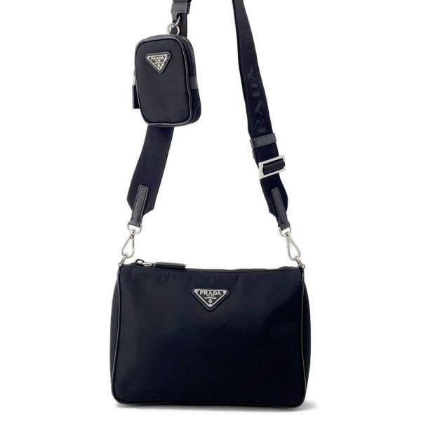 プラダ ショルダーバッグ ミニポーチ付き ナイロン 2VH113 PRADA プラダ ショルダーバッグ ミニポーチ付き ナイロン 2VH113 PRADA