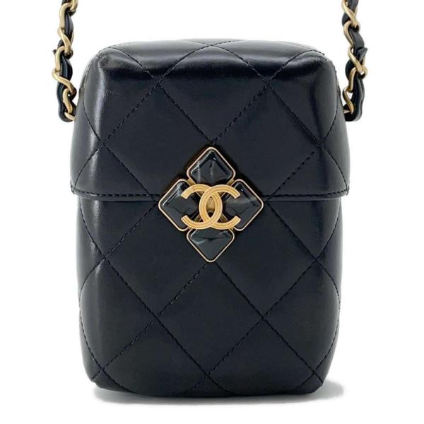 シャネル チェーンショルダーバッグ ココマーク マトラッセ ボックス  