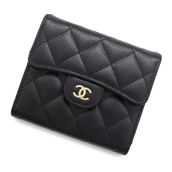 シャネル 三つ折り財布 クラシック スモール フラップ ウォレット