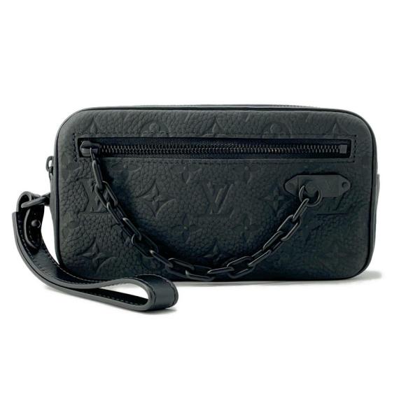 ルイヴィトン セカンドバッグ モノグラム・トリヨン ポシェット・ヴォルガ M55703 LOUIS VUITTON 黒 ブラック ルイヴィトン セカンドバッグ モノグラム・トリヨン ポシェット