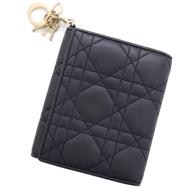 プ*読様 【Christian Dior】レディディオール 二つ折り財布 ラムス クリスチャン・ディオール 二つ折り財布 レディディオール カナージュ