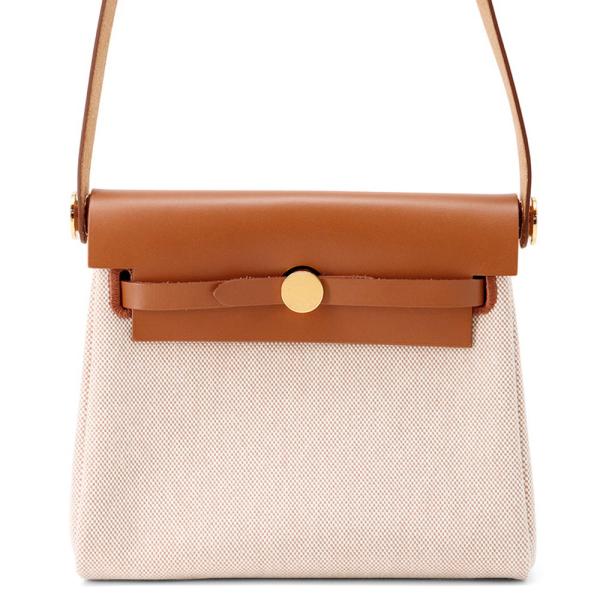 エルメス HERMES エールバッグジップミニ  ショルダーバッグ ヴァッシュハンター トワルミリタリー ダークブロンズ シルバー金具 レディース【中古】【Aランク】 gallery-rare_10555071