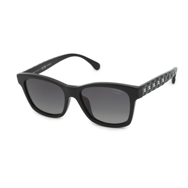 CHANEL(シャネル) サングラス スクエア シェイプ アイウェア 5549-A ブラウン×ダークグレー ココマーク CHANEL サングラス: スクエア シェイプ サングラス, アセテート 5549