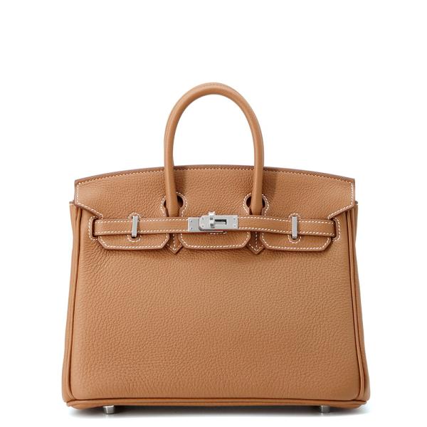 エルメス バーキン25 ゴールド/シルバー金具 トゴ K刻印 HERMES Birkin