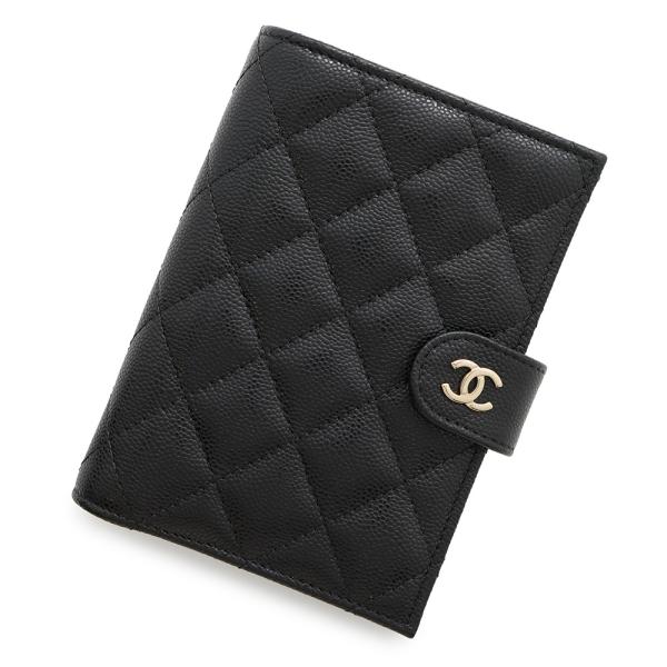 【SALE】シャネル CHANEL パスポートケース 黒 キャビアスキン シャネル パスポートケース マトラッセ ココマーク 財布 キャビア