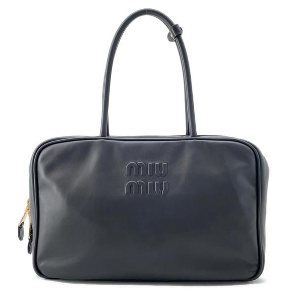 ミュウミュウ ハンドバッグ ボー カーフレザー 5BB117 MIUMIU トップ